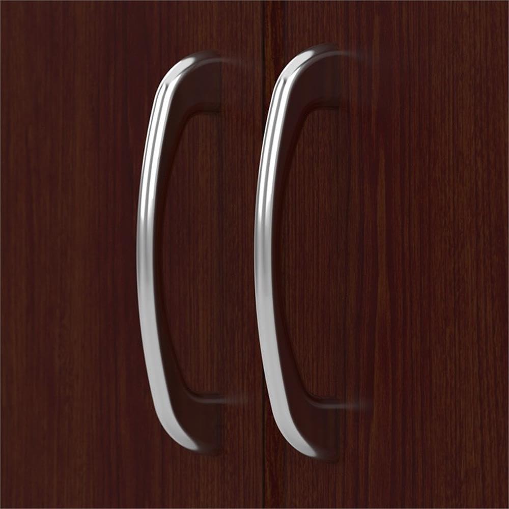 Bush Furniture Cabot Tall Storage Cabinet in Harvest Cherry - Engineered Wood