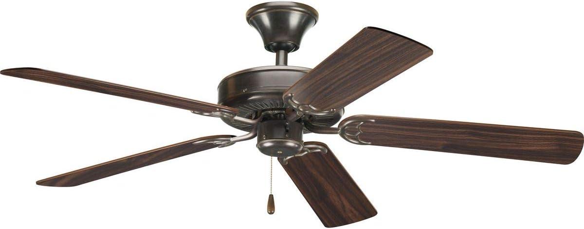 Progress Lighting AirPro Builder 52 in. Indoor Antique Bronze Ceiling Fan
