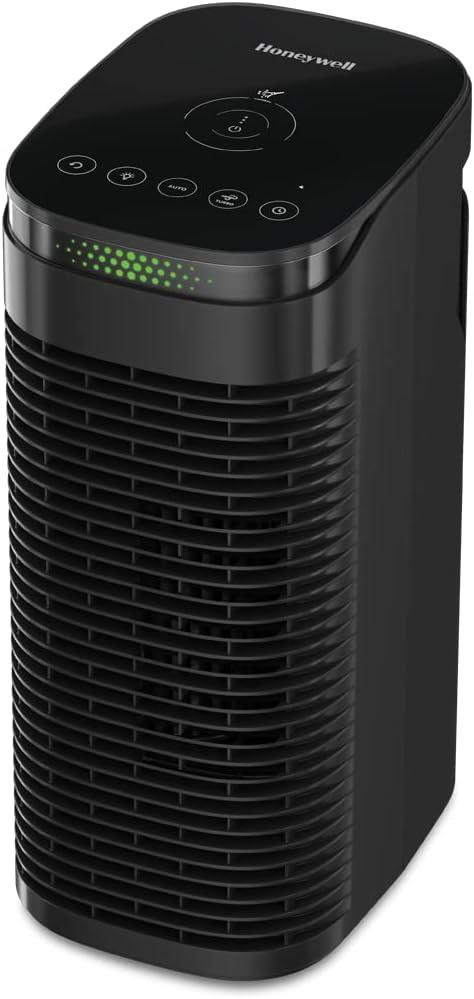 Portable Air Purifier For Medium Rooms (100 Sq Ft). Allergen Reducer For Wildfire/Smoke, Pollen, Pet Dander & Dust. Air Quality Indicator And Auto Mode