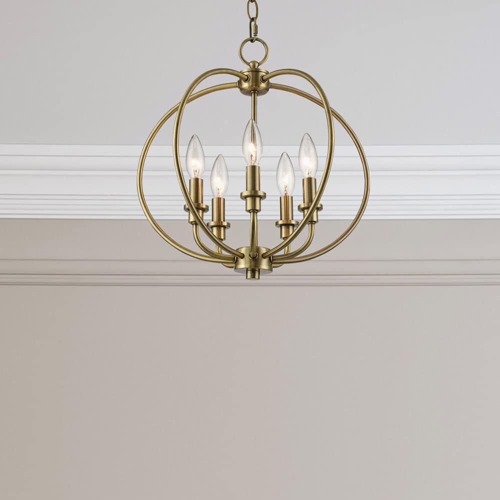 Livex Lighting Milania 5 - Light Chandelier in  Brushed Nickel