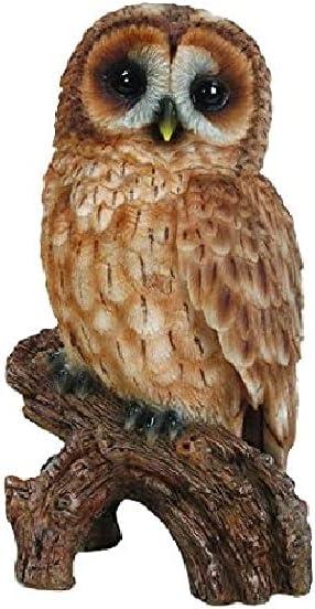 Tawny Owl on Stump Statue