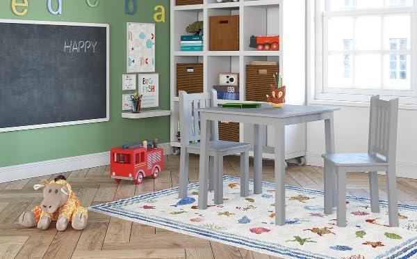 3pc Kids' Wood Table and Chair Set - Humble Crew