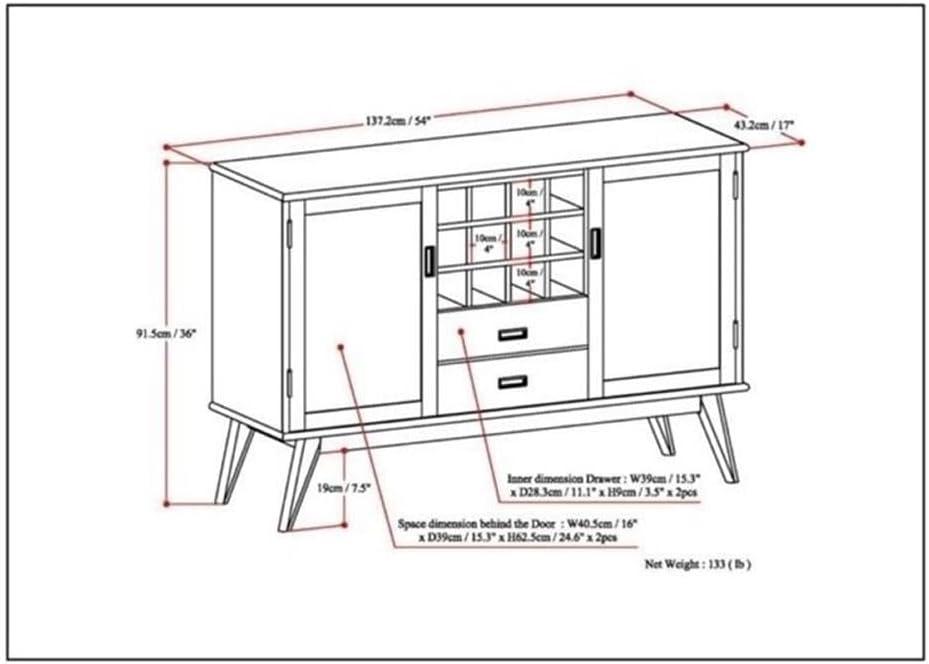 Kenesaw 54'' Sideboard