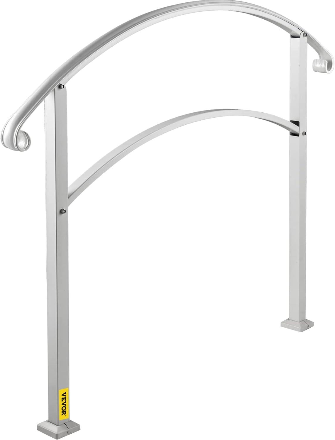 VEVOR Handrails for Outdoor Steps Adjustable Wrought Iron Handrails