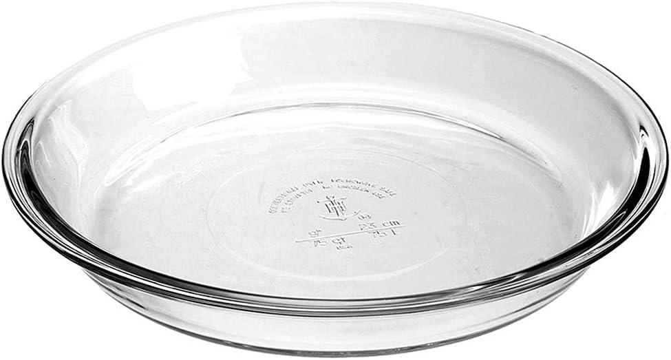 anchor hocking anchor hocking glass pie plate, 9-inch (pack of 2)