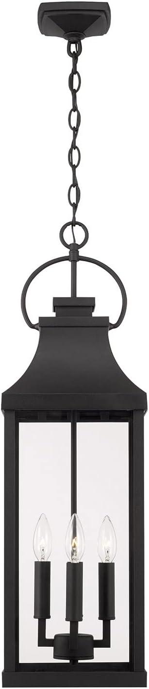 Capital Lighting 946442 Bradford 4 Light 9" Wide Outdoor Taper Candle Mini Pendant - Black