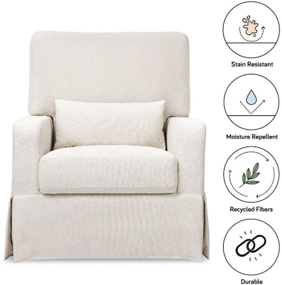 Crawford Upholstered Swivel Glider
