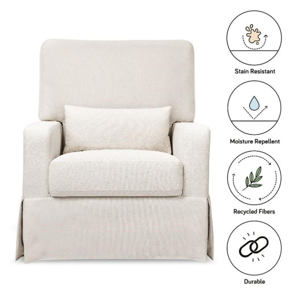 Crawford Upholstered Swivel Glider