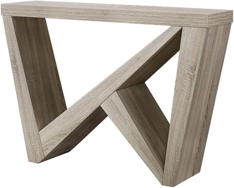 Monarch Specialties Accent Table Console Entryway Narrow Sofa Living Room Bedroom Brown Laminate Contemporary Modern