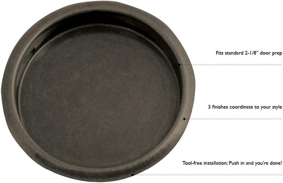 Design House 4-Pack 2.12" Sliding Closet Door Finger Pulls, Oil Rubbed Bronze