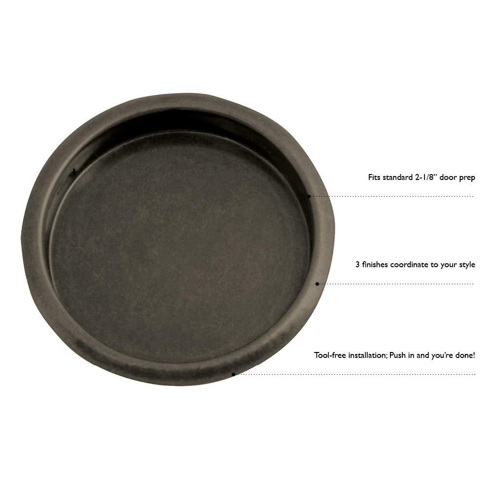 Design House 4-Pack 2.12" Sliding Closet Door Finger Pulls, Oil Rubbed Bronze