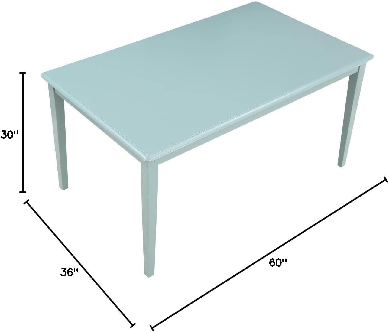 Boraam Shaker Rubberwood Dining Table in Walnut Finish