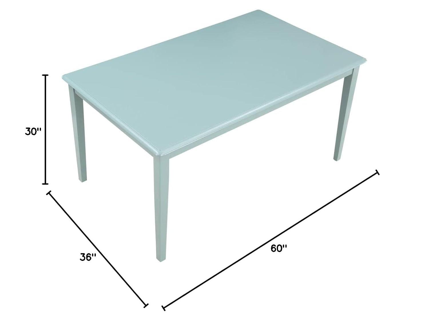 Boraam Shaker Rubberwood Dining Table in Walnut Finish