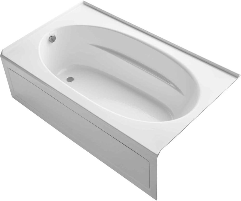 Windward 72" x 42" Alcove Soaking Acrylic Bathtub