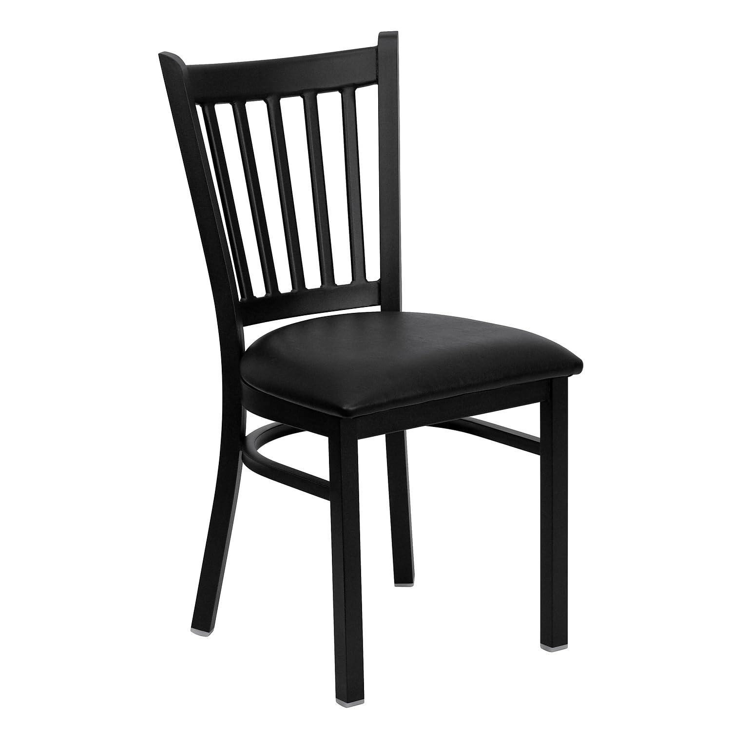 Hercules Prompton Modern Vertical Back Metal Restaurant Chairs by Flash Furniture (Set of 2)