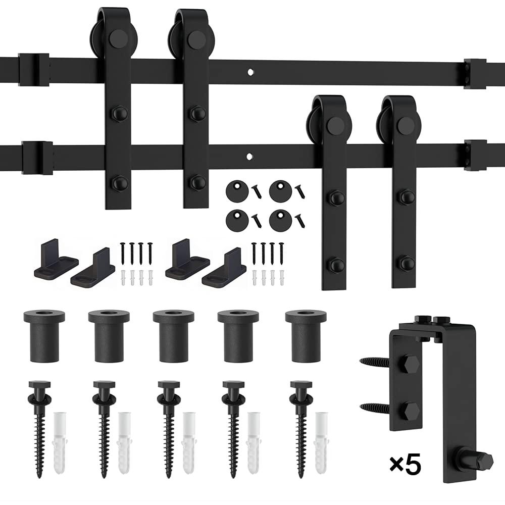 Lazio Sliding Standard Double Barn Door Hardware Kit