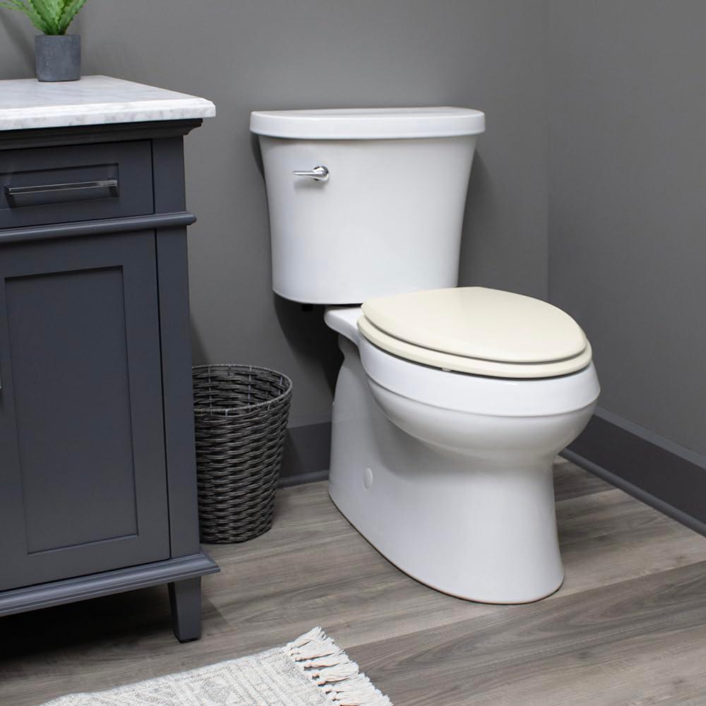 Bemis 7B500EC 346 Round 500/1500 Toilet Seat, Easy Clean