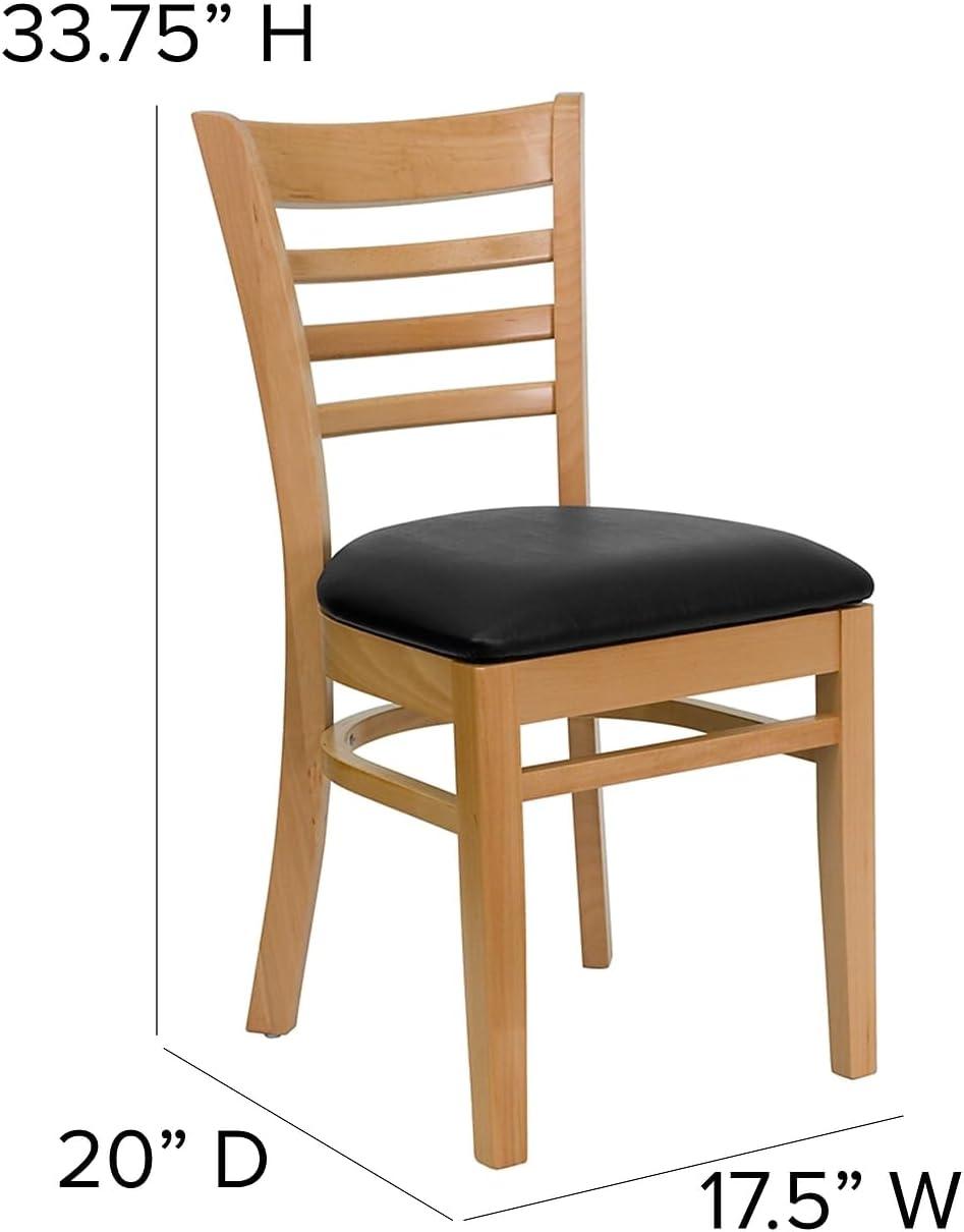 Red Barrel Studio® Ladder Back Wooden Restaurant Chair