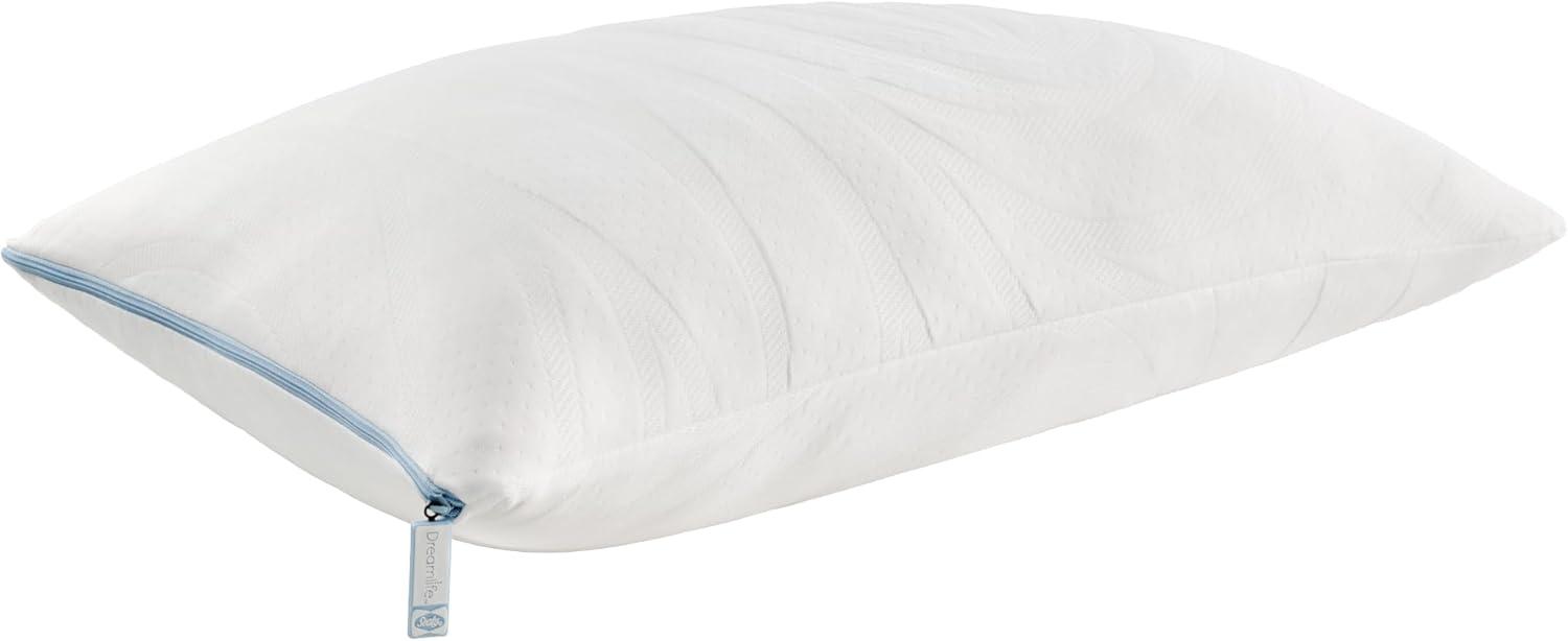 Sealy Dreamlife Standard Soft Machine Washable Shredded Memory Foam Pillow