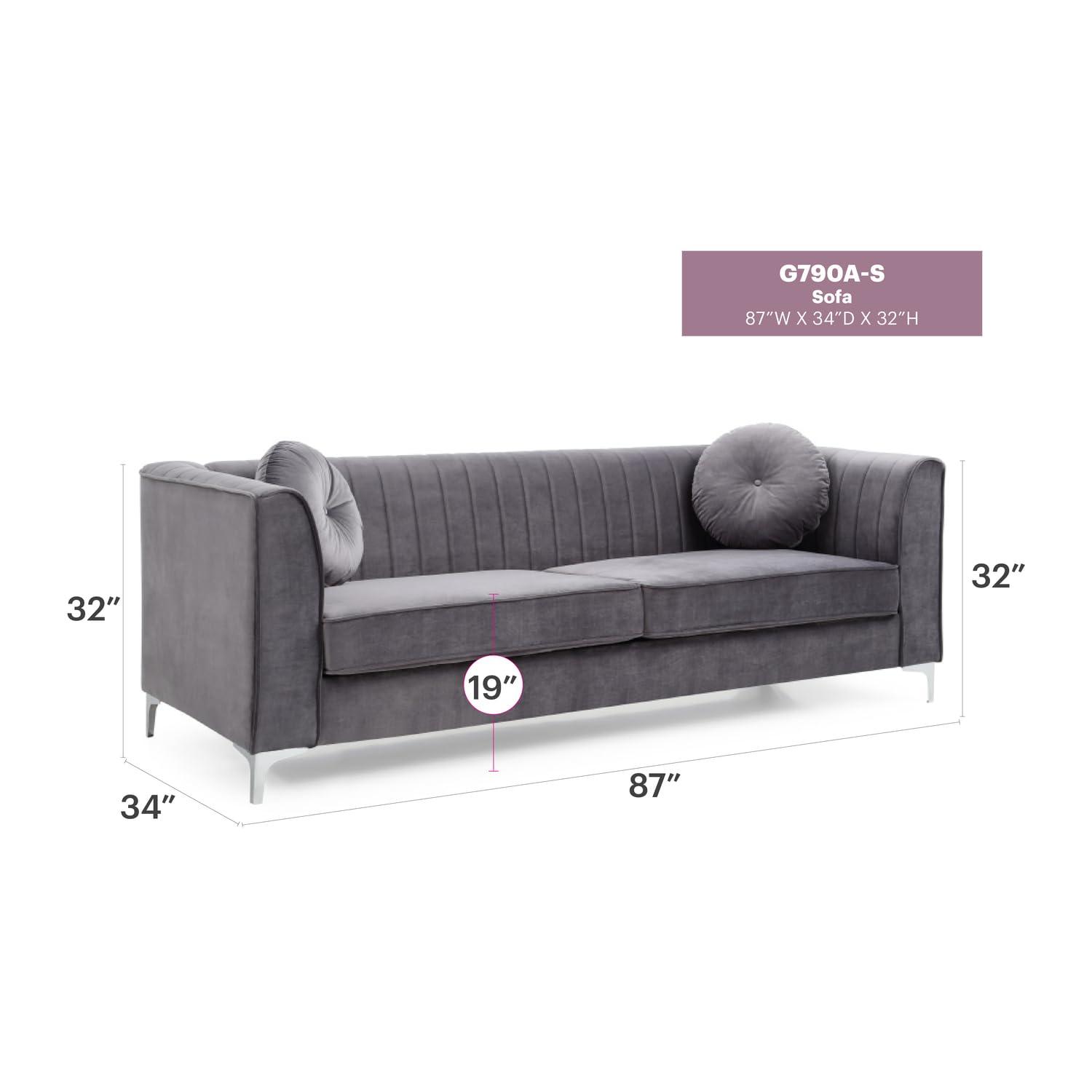 Glory Furniture G790A-S Gray Sofa