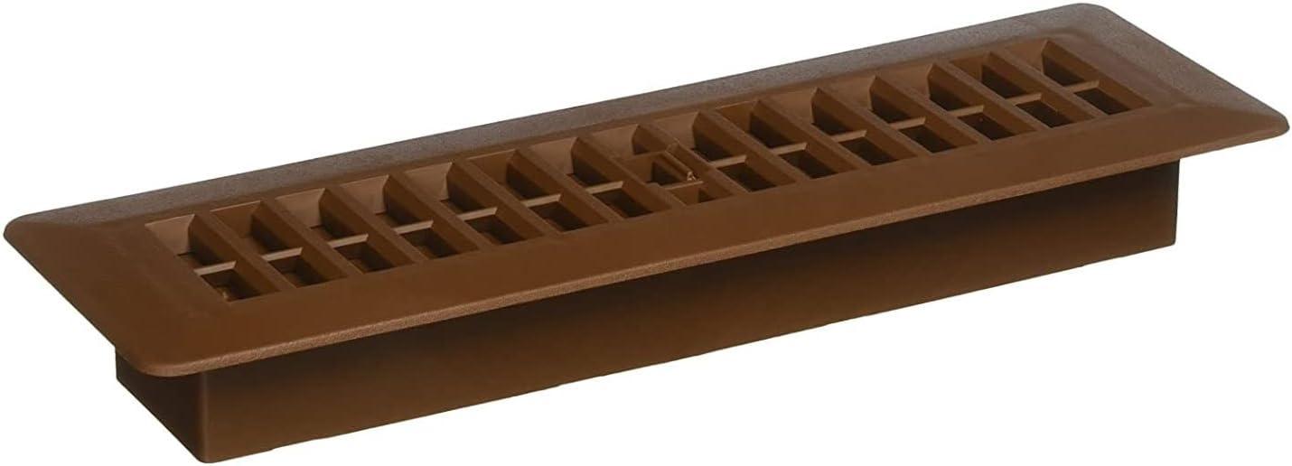 Decor Grates PL210-OB 2-Inch by 10-Inch Plastic Floor Register, Oak Brown