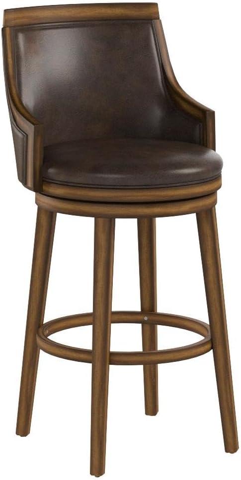 30.5&#34; Lyman Swivel Barstool Wood/Oak - Hillsdale Furniture