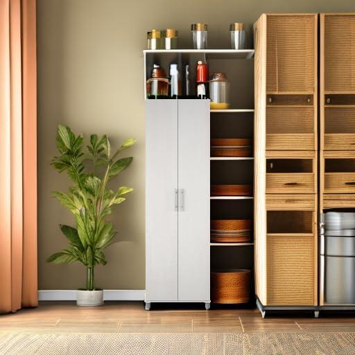 Camberly 24" Utility Storage Cabinet, Ivory Oak