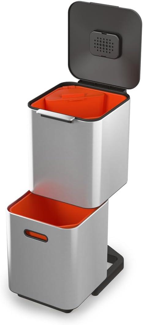 Joseph Joseph Totem Waste & Recycling Dual Kitchen Trash Can