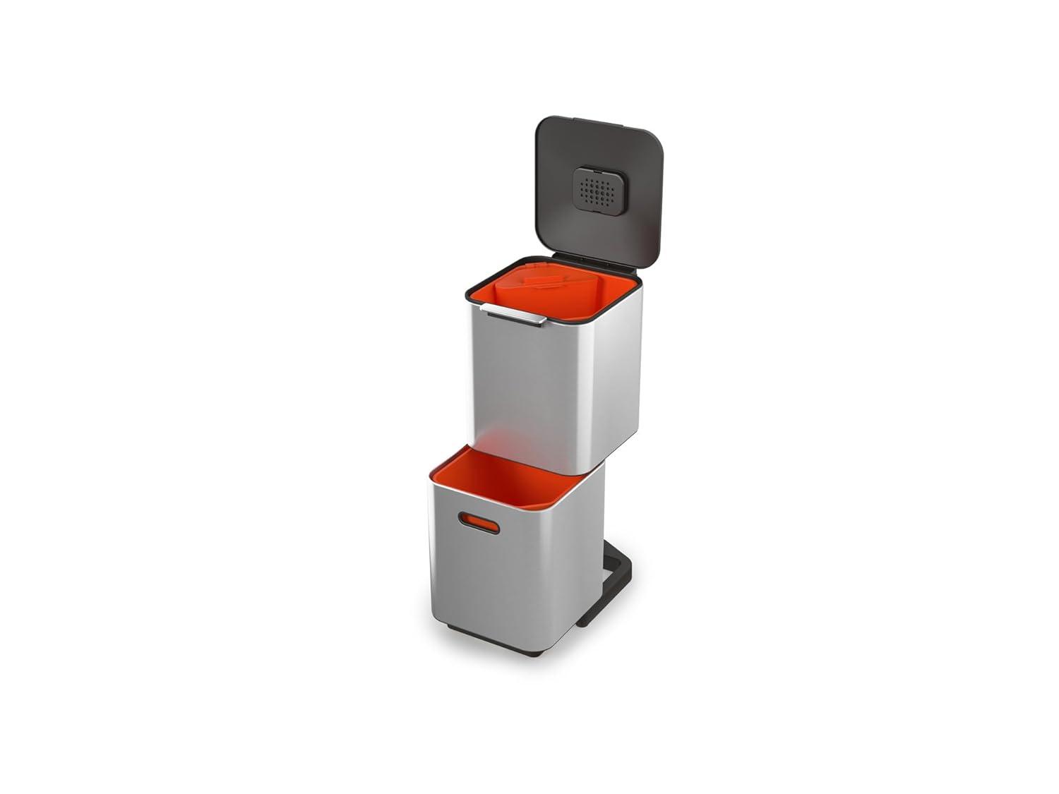Joseph Joseph Totem Waste & Recycling Dual Kitchen Trash Can