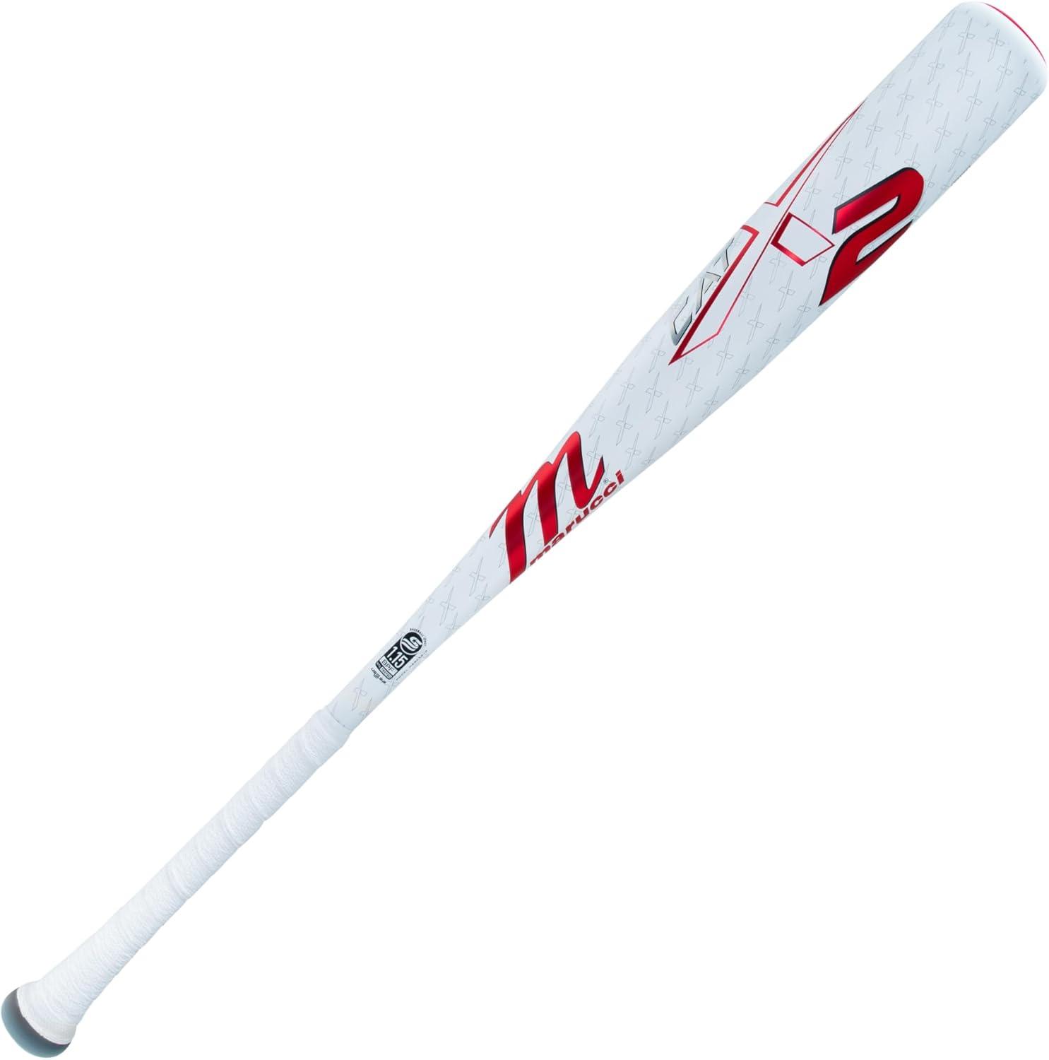 Marucci CATX2 29" White and Red Composite Baseball Bat