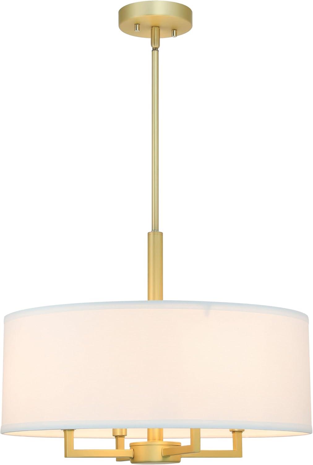 Enio 4 - Light Brass Drum Pendant