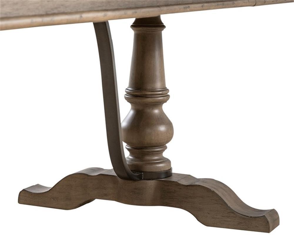 Americana Farmhouse 5 Piece Trestle Table Set