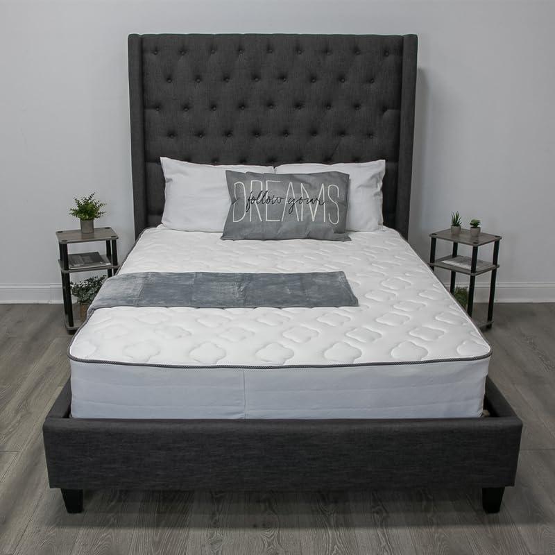 Full Size Mattress - 12 Inch Cool Memory Foam & Spring Hybrid Mattress with Breathable Cover - Comfort Tight Top - Rolled in a Box - Oliver & Smith