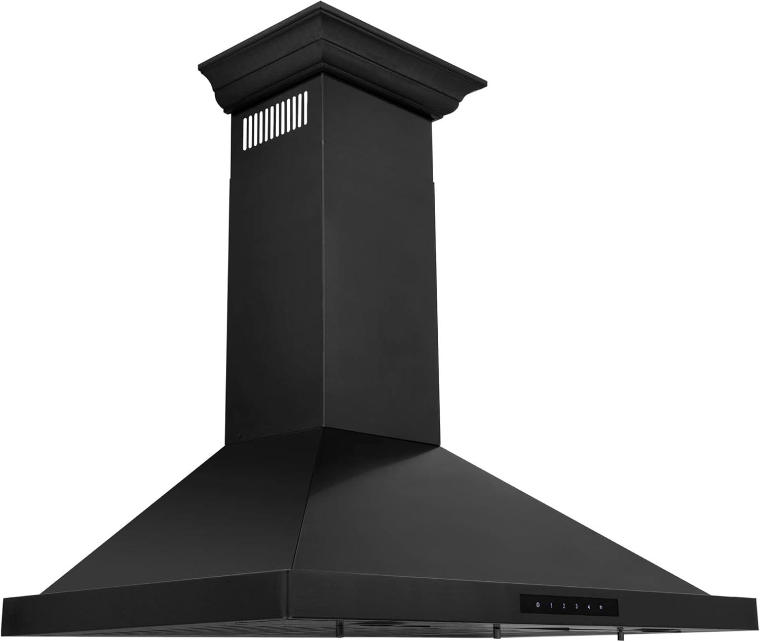 ZLINE 30 in. Convertible Vent Wall Mount Range Hood in Stainless Steel W/ Crown Molding (KBCRN-30)