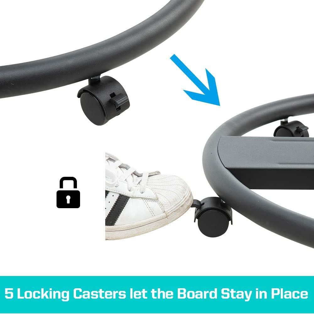 Adjustable Magnetic Whiteboard Easel with Tripod Stand and Flipchart