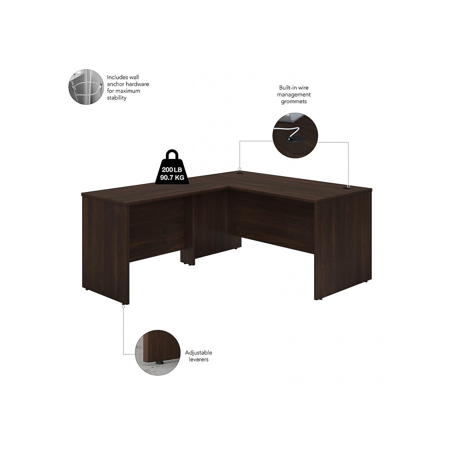 Studio C L Shaped Desk with Return