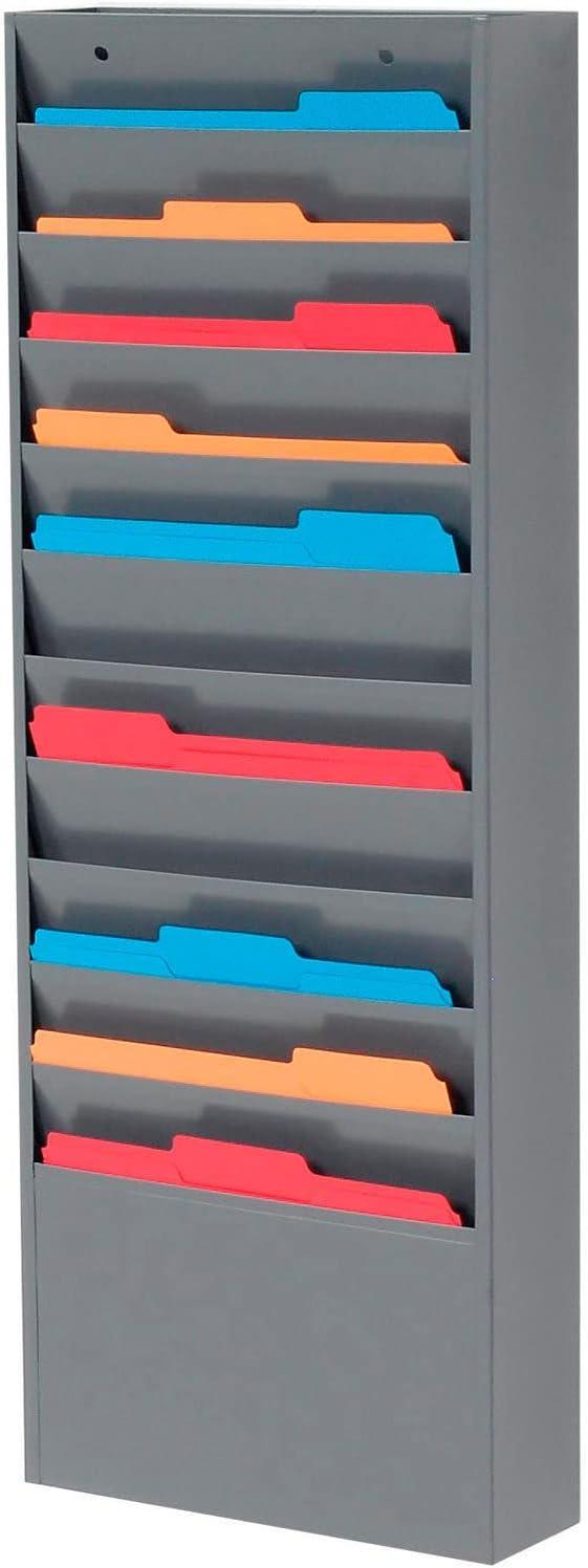 Global Industrial Stainless Steel Hanging Files Open