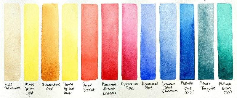 Daniel Smith Extra Fine Watercolor Half Pan Paint Set, 24-Colors & 24 Empty Half Pans