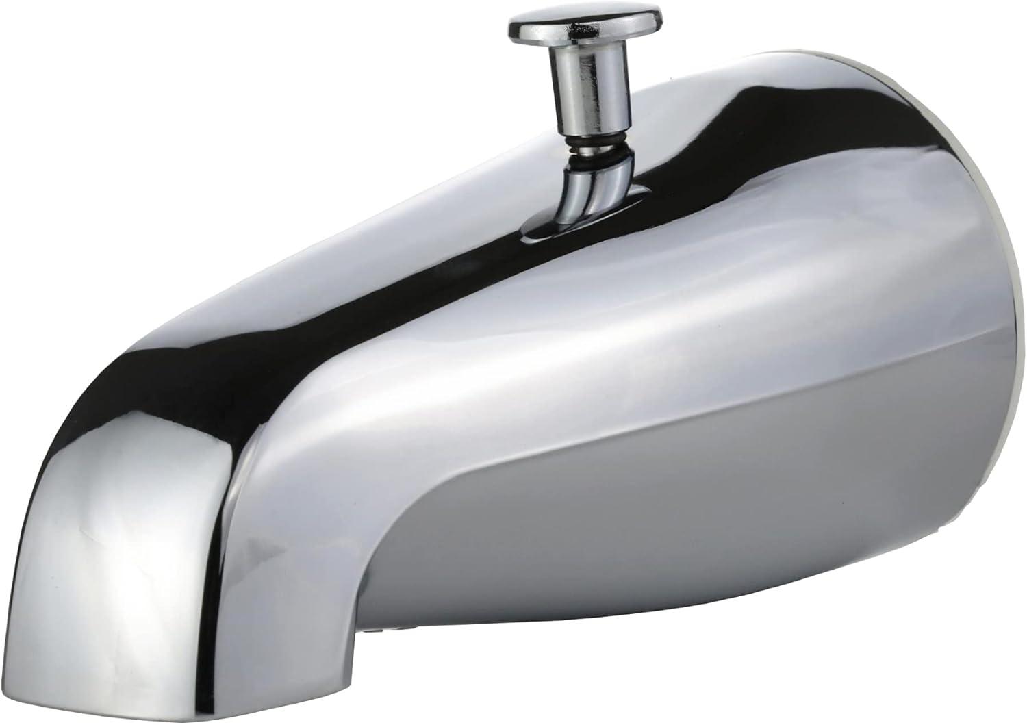 Chrome Universal Fit Tub Spout with Diverter