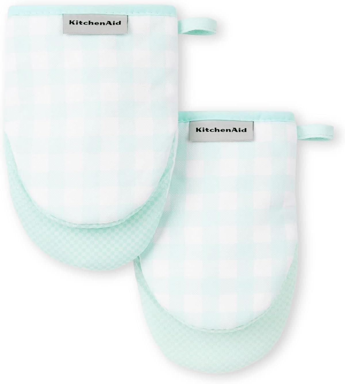 KitchenAid Gingham Mini Oven Mitt 2-Pack Set