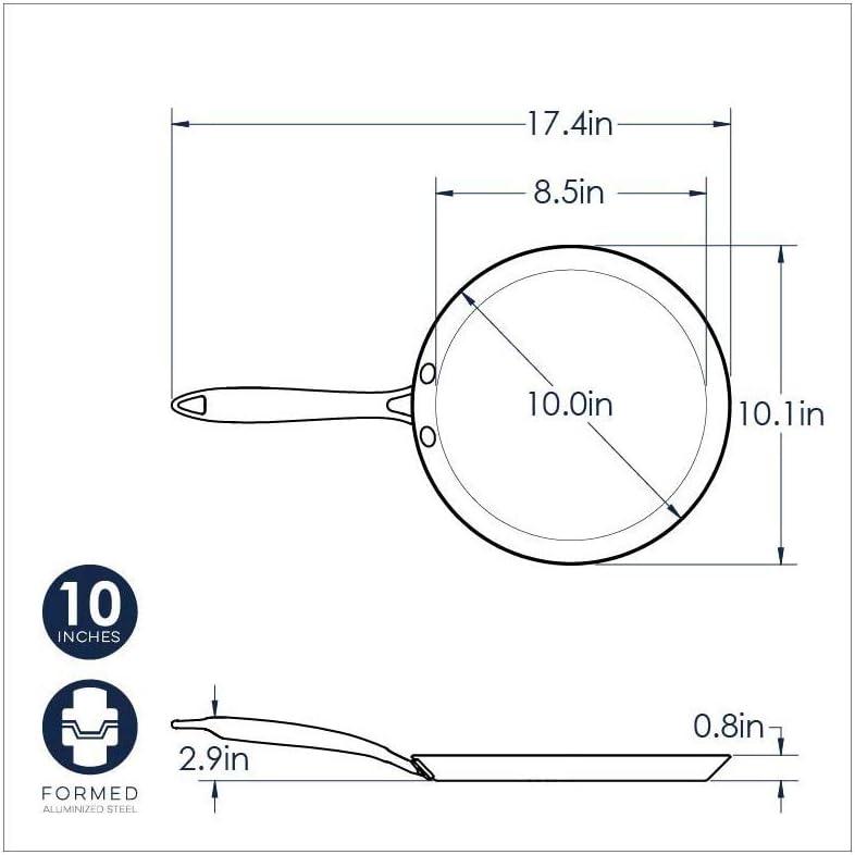 Nordic Ware 10-Inch Traditional French Steel Crepe Pan