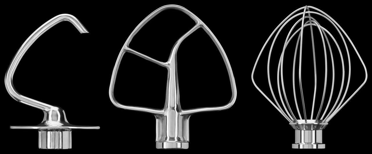 Stainless Steel Flat Beater Tilt-Stand Mixer Attachments for 4.5-5QT K45SS KSM165 KSM100 KSM95