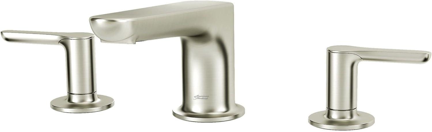 Brushed Nickel Modern Deck-Mount Roman Tub Faucet