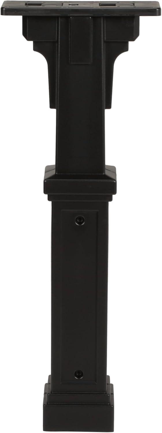 Grand Haven Plastic, Top Mount, Mailbox Post, Black
