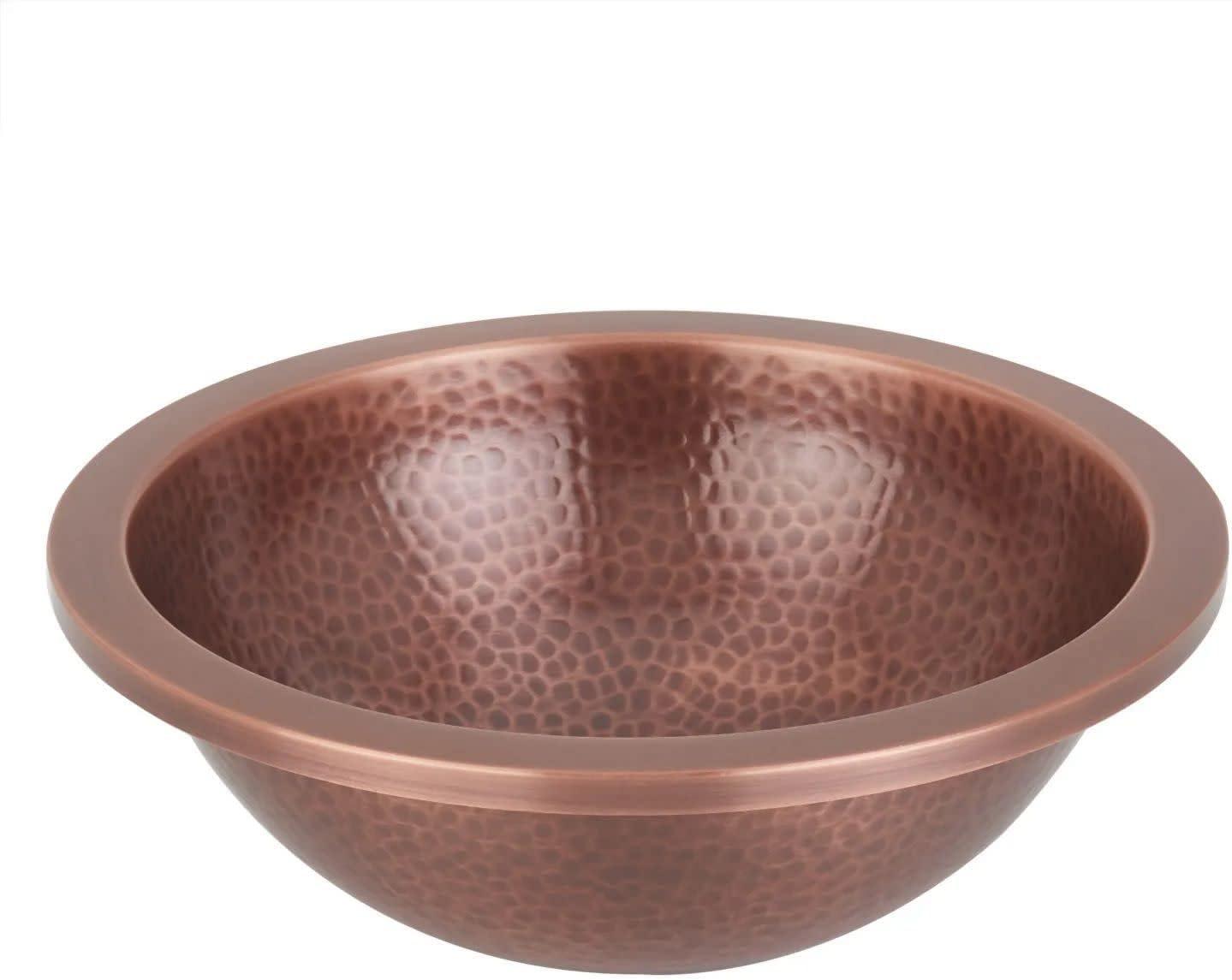 Rozel 14" Hammered Copper Drop-In/Undermount Sink