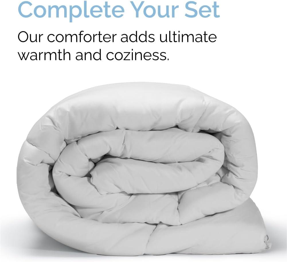 CGK Linens 6 Piece Soft & Cooling Solid Sheet Set - Wrinkle Free Luxury Bed Sheets