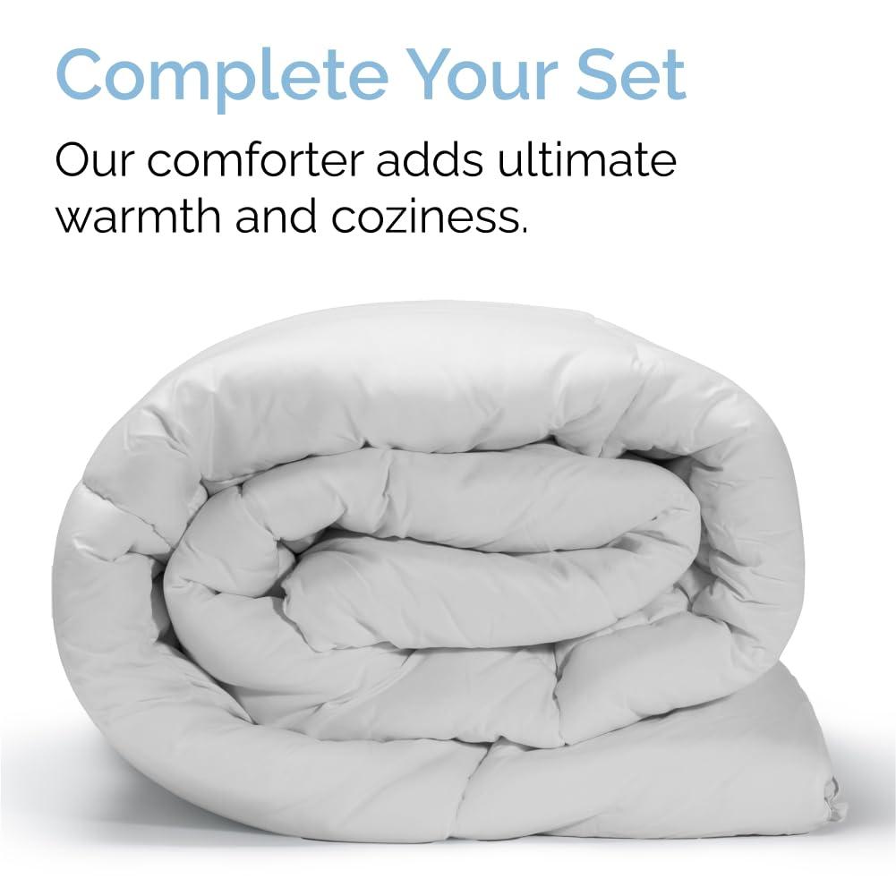 CGK Linens 6 Piece Soft & Cooling Solid Sheet Set - Wrinkle Free Luxury Bed Sheets