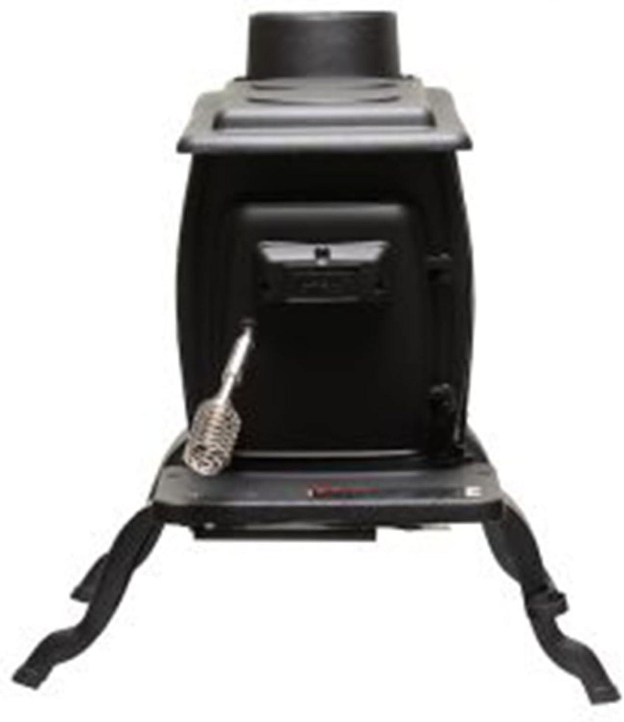 US Stove Company Rustic 900 Square Foot Clean Cast Iron Log Burning Wood Stove  Reaching Up T0 54,000 BTUswith Cool Touch Safety Handle