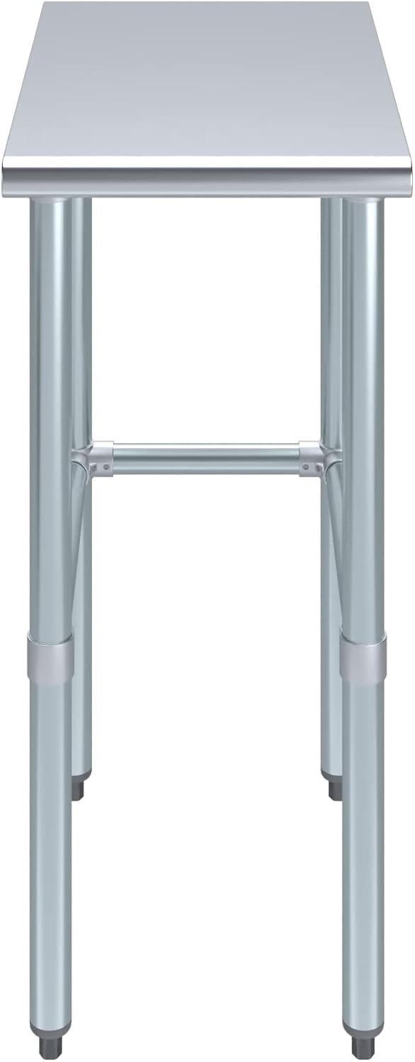 Amgood Stainless Steel Open Base Work Table