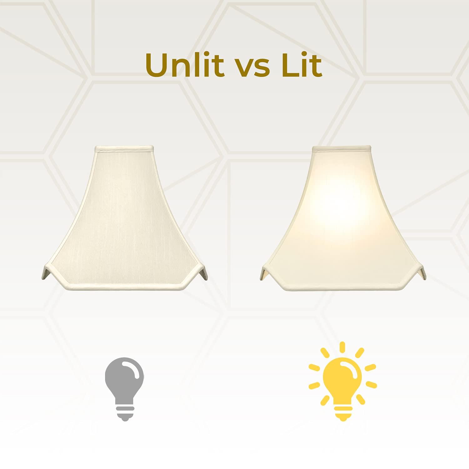 Royal Designs Pagoda Basic Lamp Shade, Eggshell, 4 x 10 x 9